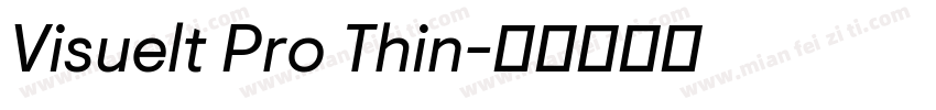 Visuelt Pro Thin字体转换